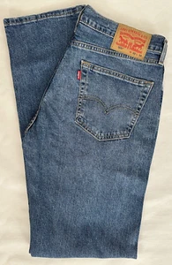 Pantalones de mezclilla rectos elásticos regulares Levi's 505 para hombre nuevos con etiquetas W 32 X L 34 - Imagen 1 de 8