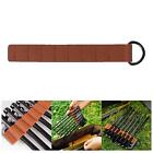 Tent Stakes Storage Rack PU Leather Tent Nails Storage Bag Hangable Tent Pegs