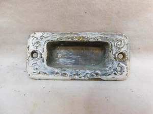 1800's Antique WINDOW Pull VICTORIAN Eastlake Style Black / Brass ORNATE - Picture 1 of 4