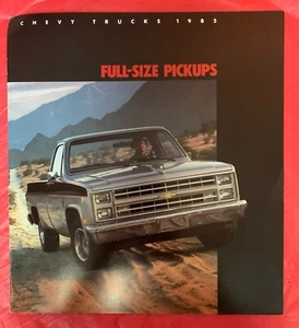 Chevrolet 1985 "pickups de tamaño completo" - folleto/catálogo de ventas de camionetas originales - Imagen 1 de 7
