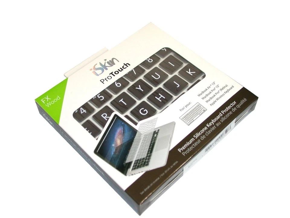 iSkin Wood ProTouch FX MacBook Apple Keyboard Protector PTFXKB-WOD FREE SHIPPING - Image 1 of 2