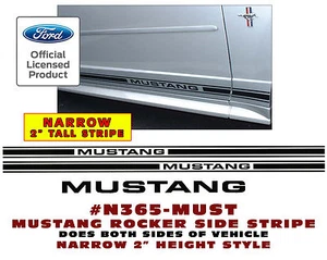 N365 FORD MUSTANG - ROCKER SIDE STRIPE - MUSTANG NAME - SMALL VERSION 2" TALL - Bild 1 von 1