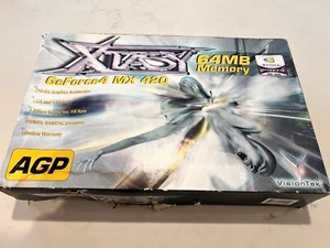 Xtasy nvidia geforce 4 mx 420 64mb AGP Graphics Card - New (box Damaged) - Picture 1 of 9