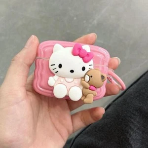 For Apple AirPods 4 Pro 2 3 1 Cartoon Cute Hello Kitty / Dog Earphone Case Cover - Picture 1 of 13