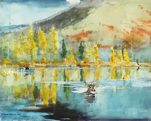 EIN OKTOBERTAG von Winslow Homer Kunst Giclée 11" x 14" Druck - Bild 1 von 1