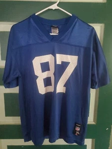 NFL - VNTG REEBOK INDIANAPOLIS COLTS JERSEY REGGIE WAYNE BLUE - YOUTH XL 18-20 - Picture 1 of 3