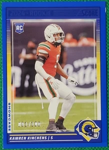 Kamren Kinchens 1/100 2024 Score Football  #348 RC Showcase #1 Rams Miami - Picture 1 of 2