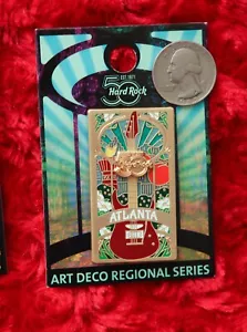Hard Rock Cafe Pin Atlanta ART DECO 50th anniversary guitar 3d - Picture 1 of 4