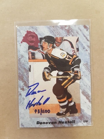 Donovan Hextall Autograph Card Signed Hockey Draft Pick 1991 43/1100 Cover