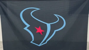 Houston Texans Fan HTown Bullhorn Texas Red Star neues Logo 3 x 5 Fuß Flagge - Bild 1 von 1