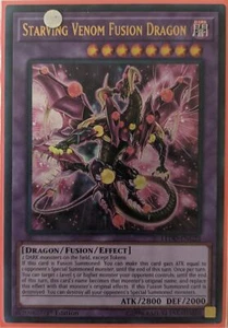 YuGiOh Starving Venom Fusion Dragon Ultra Rare 1st Edition LEDD-ENC25 NM - Picture 1 of 1
