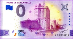UEHU / TOURS DE LA ROCHELLE / BILLET 0 € / NULL EURO-SCHEIN / 0 € 2022-1 - Picture 1 of 1