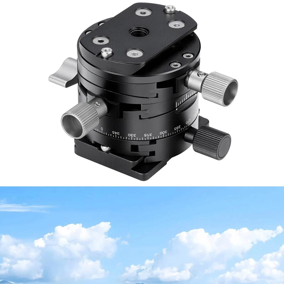 Black Leofoto G2 GEAR HEAD 3 In 1 Panoramic Geared Ball head Tripod Head NewOo - Image 1 of 4