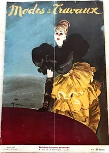 Modes et Travaux Nr. 548 Januar 1946 Zeitschrift Nähen Stricken Damenmode - Bild 1 von 3