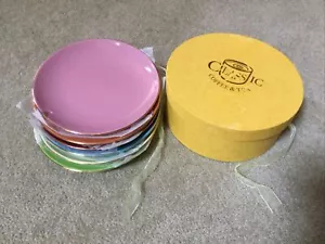 CLASSIC Coffee Or Plates, Set of 6, Multi-Color, NEW - Picture 1 of 10