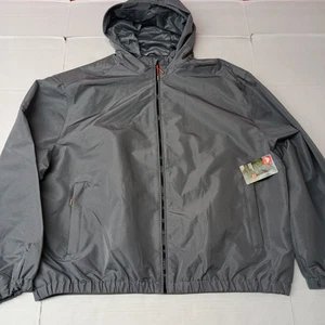 NWT Ozark Trail Windbreaker Jacket Men's Size 3XL Gray Zip Pockets Hooded - Picture 1 of 11