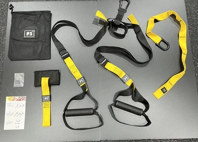 (P3) Correas de suspensión Pro, correas de entrenamiento de peso corporal, entrenamiento interior/exterior Foto 1 de 4