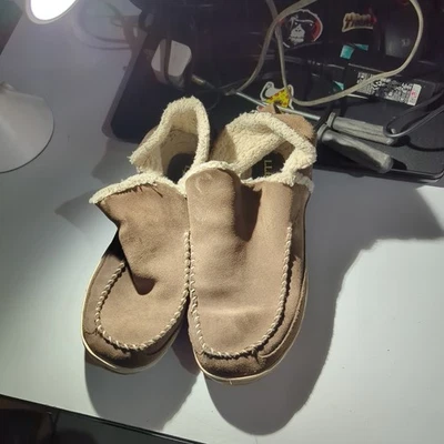 L.L. Zapatillas Bean Mountain Moc ¡Tan cálidas! #510523 marrón oscuro suela dura 9M para mujer Foto 1 de 4