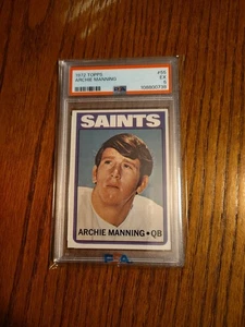 1972 Topps Archie Manning Rookie Graded PSA 5 EX - Bild 1 von 4