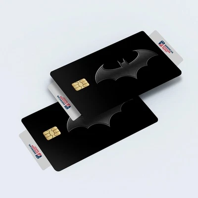 AMERICANSTICKERDEPOT 2 Pack Batman Credit Debit Card Sticker Vinyl Waterproof Durable Decal Skin