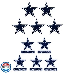 YuJianShengHong 10pcs Cowboys Styles Embroidered Iron On Patches, 2 Sizes Sta - Picture 1 of 5