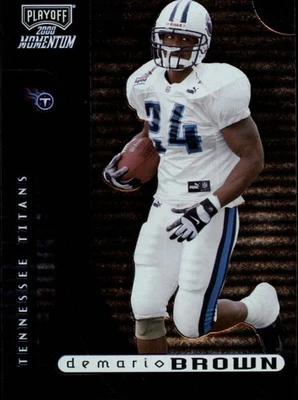 2000 Playoff Momentum #192 Demario Brown /750 Tennessee Titans Rookie Card - Image 1 of 2