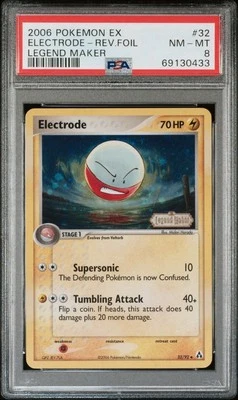 2006 Pokémon EX Legend Maker 32 Electrode Reverse PSA 8 NM-MT - Image 1 of 2
