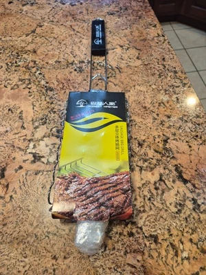 FOREST MASTER KW3008 Barbecue Sausage Stainless Steel Grill Mesh Outdoor Grill B - Image 1 of 3