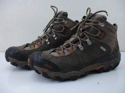Hombres 10.5 M Oboz Bridger Mid B-DRY Sudán Marrón Cuero Senderismo Botas Impermeables Foto 1 de 4