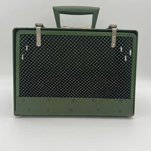 VTG Pet Carrier Dog Cat Green Vented Handle Storage Speaker Box Eastern Airlines - Picture 1 of 15