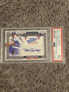 Bret Saberhagen 2014 Topps Update World Series Auto Autograph #27/50 Psa 9 - Picture 1 of 2