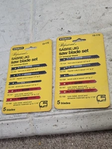 Lotto di 2 lame per seghetto alternativo professionale Stanley vintage - Foto 1 di 6