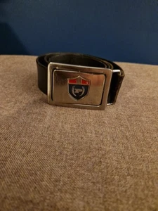 Vintage schwarzer Ledergürtel Phat Farm Wendeschnalle guter Zustand Größe 32 - Bild 1 von 7