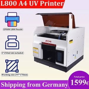 A4 UV Printer Flachbettdrucker Epson L800 Düse für Wood Phonecase EU Stock - Picture 1 of 12