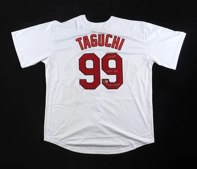 So Taguchi Signed Jersey with Kanji Signature & Inscribed "2006 WS Champs" (Beck - Image 1 of 3