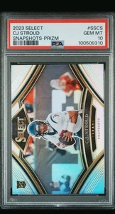 2024 Select CJ Stroud Snapshots Silver Prizm PSA 10 B5 - Picture 1 of 2