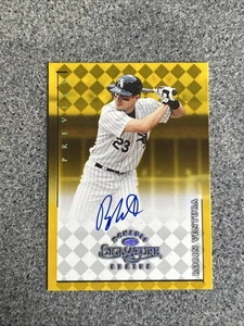 Robin Ventura On Card Auto 1998 Donruss Signature Series Blue Ink! White Sox - Picture 1 of 2