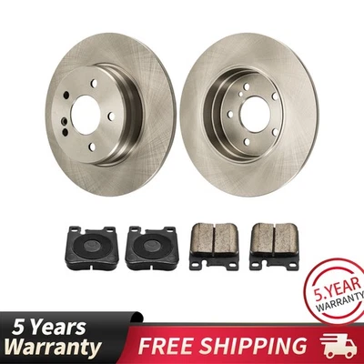 Kit de pastillas cerámicas de rotor de freno sólido trasero 290 mm para Mercedes-Benz E320 1996-1997 Foto 1 de 4