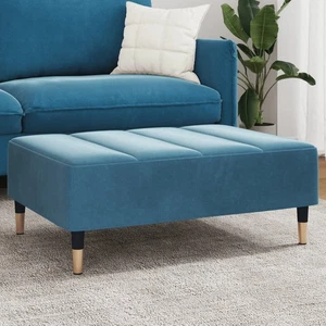 Poggiapiedi Giallo 77x55x31 cm in Velluto pouf sgabello in tessuto vidaXL - Foto 1 di 45