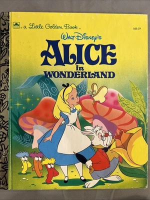 Vintage A Little Golden Book: Disney’s Alice In Wonderland 105-77 1996 #2874 - Image 1 of 4