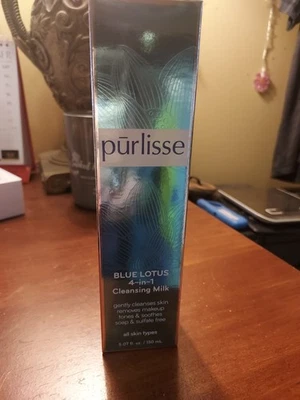 Purlisse Blue Lotus 4 in 1 Cleansing Milk  5.07 fl oz New in Box - Image 1 of 2