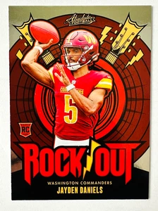 2024 Panini Absolute Jayden Daniels Rock Out Insert RC #RO-JDS Commanders Rookie - Picture 1 of 3