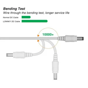 DC Power Extension Cable 12V Cable Connector 1M 2M 3M Extender Cord - Afbeelding 1 van 18