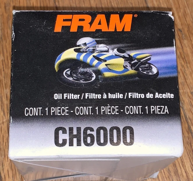 Fram CH 6000,适用于摩托车、全地形车、越野自行车和雪地摩托车发动机机油过滤器 — 第 1/1 张图片