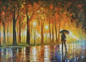 "Bewitched Park" von Leonid Afremov Limited Edition handverziert 30X40 - Bild 1 von 1