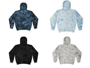 Tie Dye Crystal Hoodies, Erwachsene & Kinder 80% Baumwolle, L/S, Taschen ohne Reißverschluss  - Bild 1 von 9