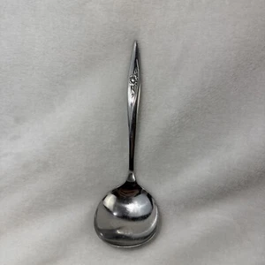 Oneida LASTING ROSE Stainless Oneidacraft Deluxe Gravy Spoon 7.5” Farmhouse - Picture 1 of 9