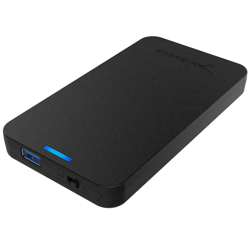Sabrent EC-UASP USB 3.0 2.5" Hard Drive Enclosure - Black