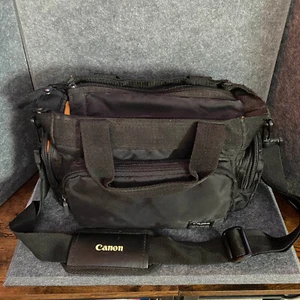 Canon Video Camera Bag with Orange Interior - Picture 1 of 3
