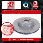 Brake Disc Single Vented fits BMW 328 2.0 Front 11 to 18 N20B20A 370mm Febi New